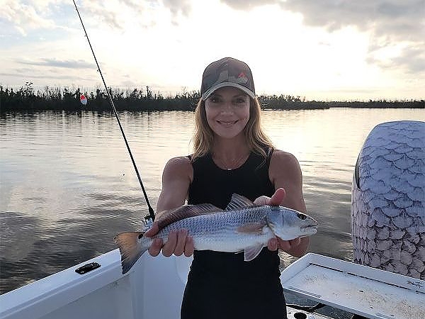 Redfish at sunset